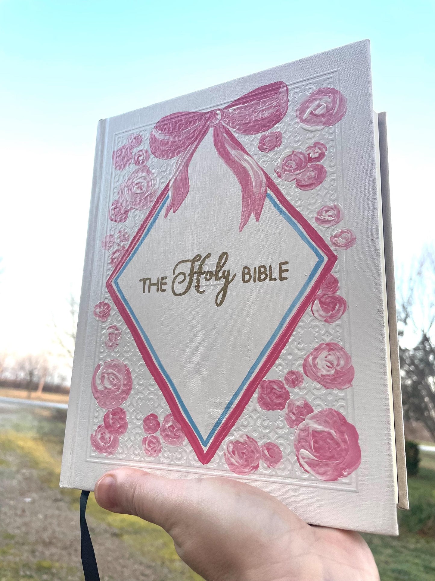 Custom Hand Painted Bibles, Love Shack Fancy, Confirmation Gift, Wedding Guestbook, Mother's Day Gift, She Reads Truth Bibles, Teen Bible