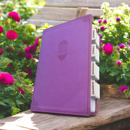 Custom Pink NIV Tabbed BIBLE with Tabs Catholic Gift for Her Mom Women Girls Confirmation Communion Baptism Christian Study Wedding Birthday