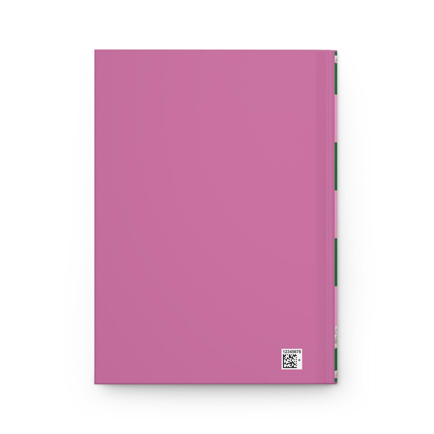 Custom Pink and Green Hardcover Journal,1908 Journal, Sorority Gift, Alpha Kappa Alpha Notebook, Probate Gift, AKA Journal, Greek Life Gift,