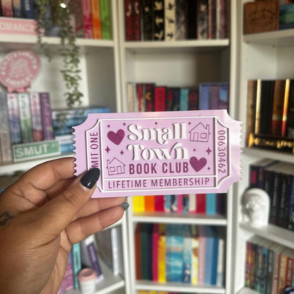 Bookish Ticket | Bookclub Ticket | Bookshelf Decor | Bookish Decor | Romance Books | Bookworm | Book Lover