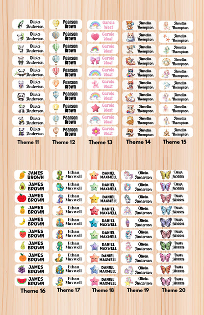 102 Waterproof Daycare Labels, Dishwasher Safe , Iron on, Summer camp name labels, School Supply, Customized Labels, Water bottle name label