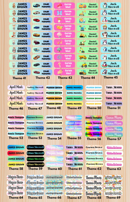 102 Waterproof Daycare Labels, Dishwasher Safe , Iron on, Summer camp name labels, School Supply, Customized Labels, Water bottle name label