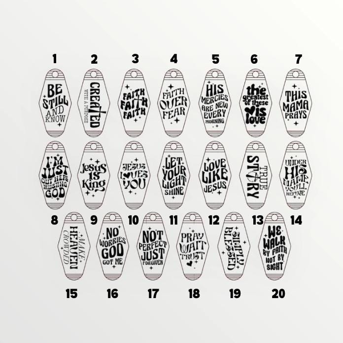 Daily Bible Verse Keychain, Daily Faith Reminder Inspirational Gift for Christians, Church, Personalized Faith Gift , Gift for Christians,