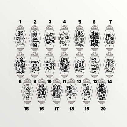 Daily Bible Verse Keychain, Daily Faith Reminder Inspirational Gift for Christians, Church, Personalized Faith Gift , Gift for Christians,