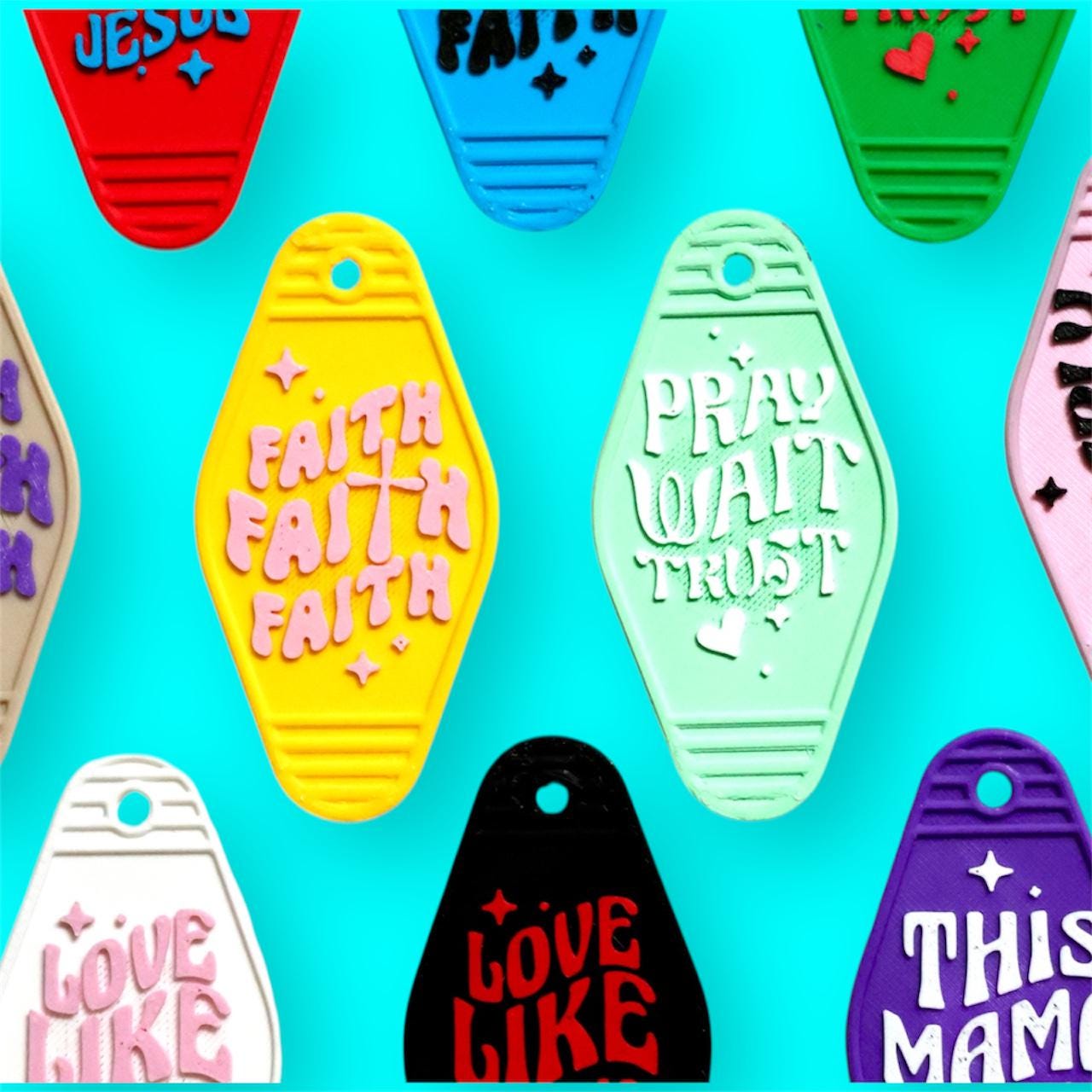 Daily Bible Verse Keychain, Daily Faith Reminder Inspirational Gift for Christians, Church, Personalized Faith Gift , Gift for Christians,